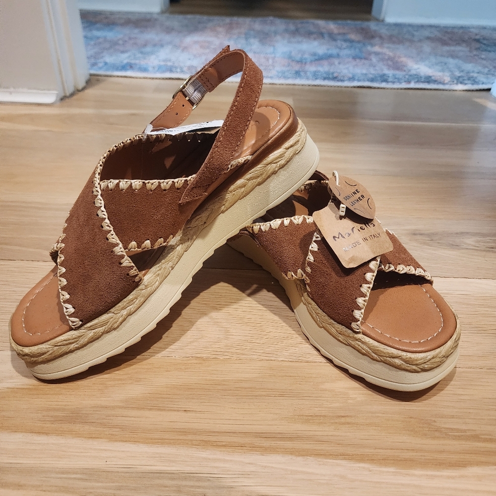 Brown Leather Women's Sandals